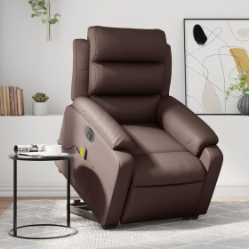 Sillón de masaje elevable eléctrico cuero sintético