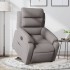 Sillón eléctrico reclinable elevable de tela gris