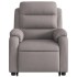 Sillón eléctrico reclinable elevable de tela gris