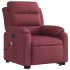 Sillón de masaje eléctrico reclinable elevable tela rojo
