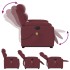 Sillón de masaje eléctrico reclinable elevable tela rojo