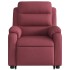 Sillón de masaje eléctrico reclinable elevable tela rojo