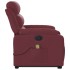 Sillón de masaje eléctrico reclinable elevable tela rojo