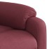 Sillón de masaje eléctrico reclinable elevable tela rojo
