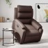 Sillón reclinable elevable cuero sintético