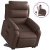 Sillón reclinable elevable cuero sintético
