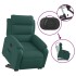 Sillón eléctrico reclinable elevable de tela verde
