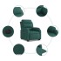 Sillón eléctrico reclinable elevable de tela verde