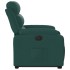 Sillón eléctrico reclinable elevable de tela verde