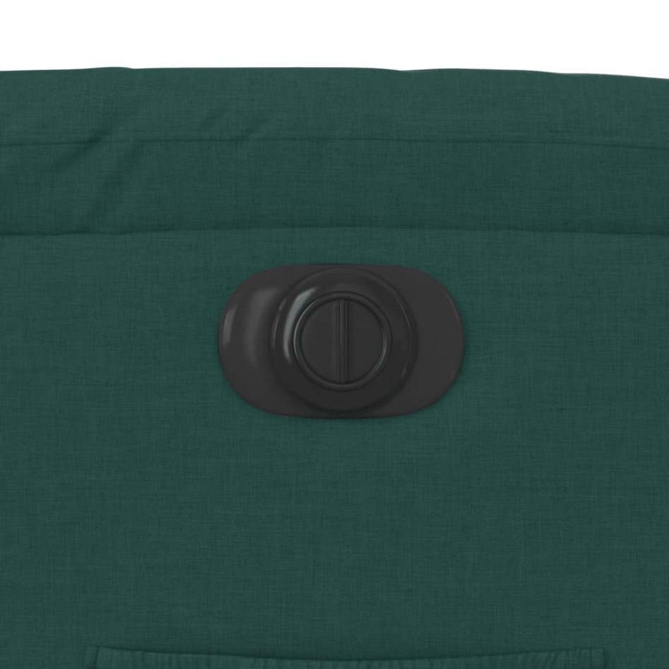 Sillón eléctrico reclinable elevable de tela verde