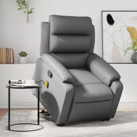 Sillón reclinable de masaje de pie cuero artificial