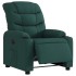 Sillón reclinable eléctrico tela verde
