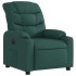 Sillón reclinable eléctrico tela verde