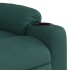 Sillón reclinable eléctrico tela verde