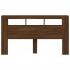Cabecero LED madera ingeniería marrón roble 180x18,5x103,5