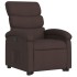 Sillón reclinable elevable tela marrón