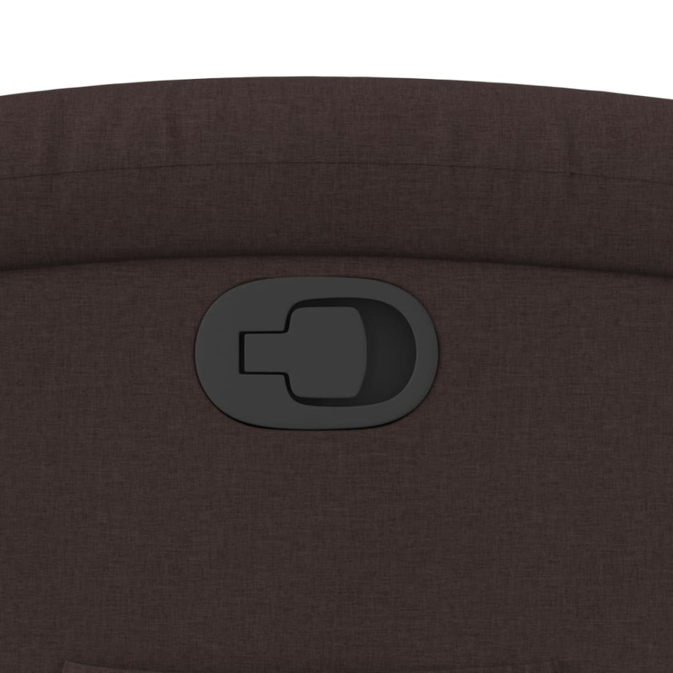 Sillón reclinable elevable tela marrón