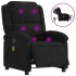 Sillón reclinable de masaje eléctrico terciopelo