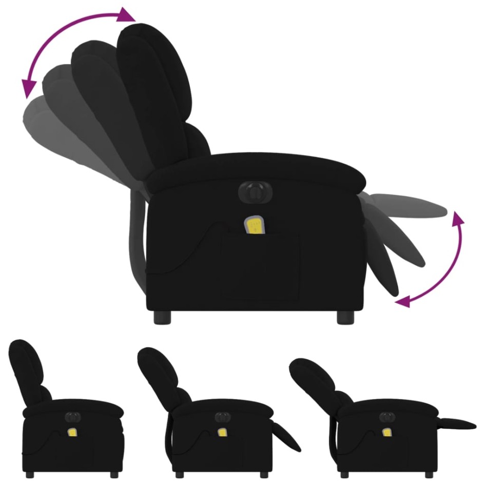 Sillón reclinable de masaje eléctrico terciopelo