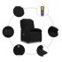 Sillón reclinable de masaje eléctrico terciopelo