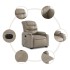 Sillón elevable eléctrico cuero artificial