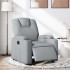Sillón reclinable eléctrico tela gris