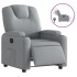Sillón reclinable eléctrico tela gris