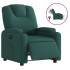 Sillón reclinable eléctrico tela verde