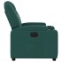 Sillón reclinable eléctrico tela verde