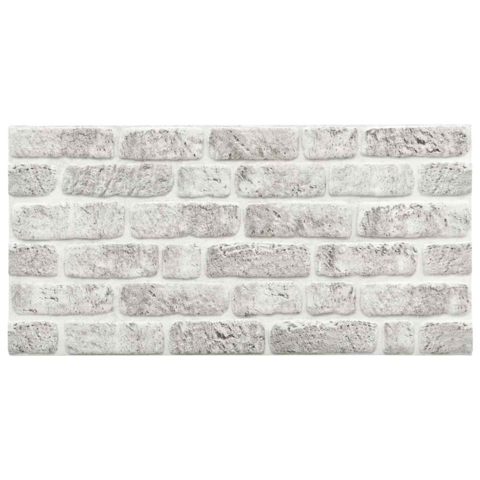 Paneles de pared 3D diseño de ladrillo 10 uds EPS gris
