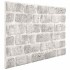 Paneles de pared 3D diseño de ladrillo 10 uds EPS gris
