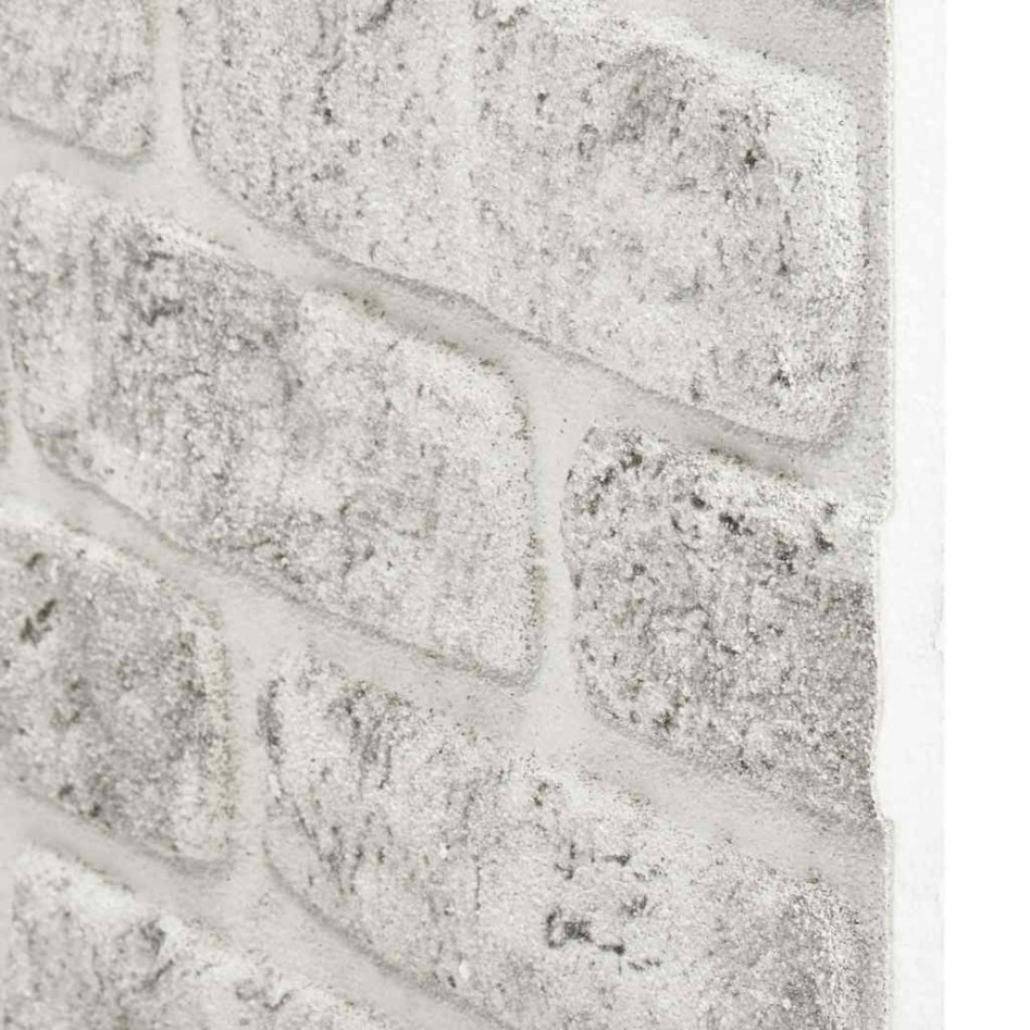 Paneles de pared 3D diseño de ladrillo 10 uds EPS gris