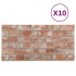 Paneles de pared 3D diseño de ladrillo 10 uds EPS