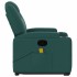 Silla de masaje reclinable de pie de tela verde