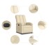 Sillón reclinable eléctrico de tela