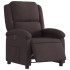 Sillón reclinable eléctrico tela marrón