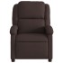 Sillón reclinable eléctrico tela marrón