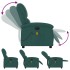 Sillón reclinable de masaje eléctrico tela verde