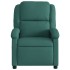 Sillón reclinable de masaje eléctrico tela verde