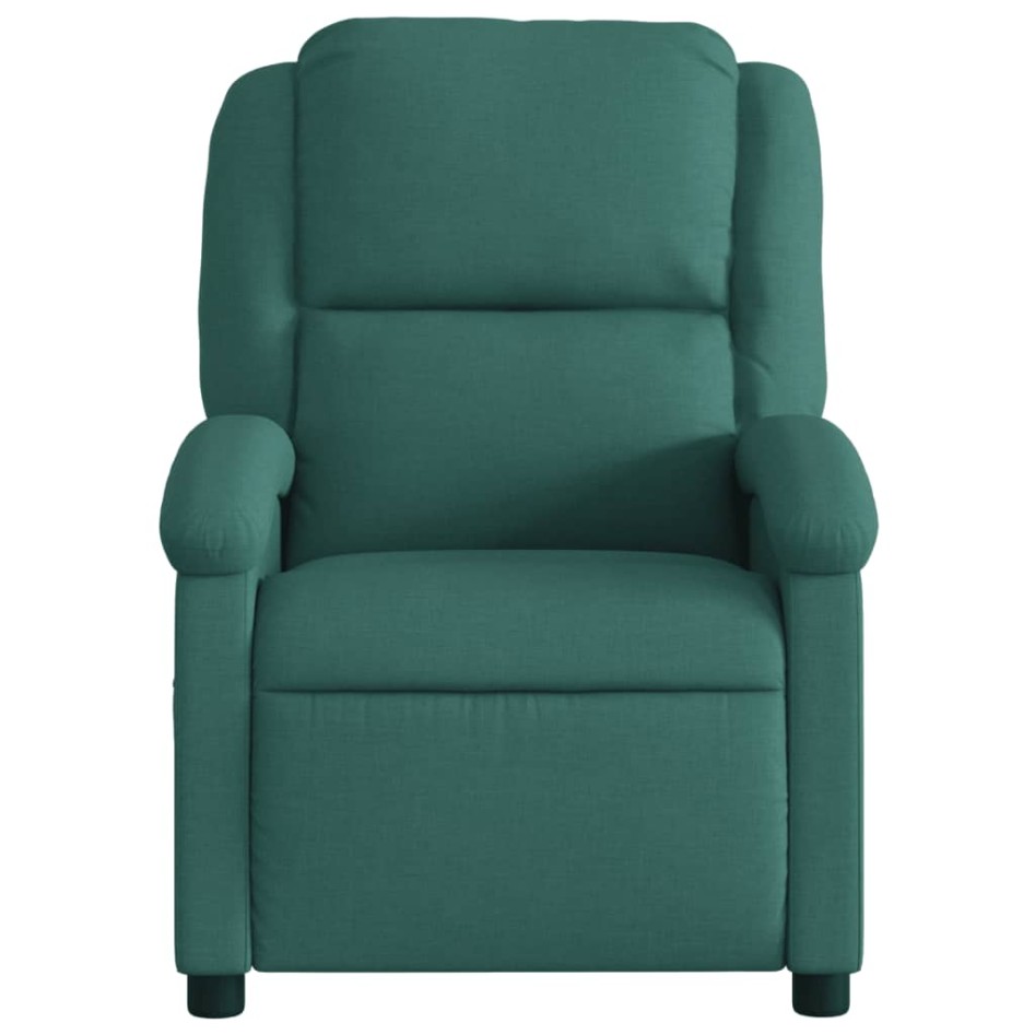 Sillón reclinable de masaje eléctrico tela verde
