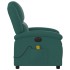 Sillón reclinable de masaje eléctrico tela verde