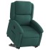 Sillón reclinable elevable tela verde