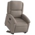 Sillón reclinable elevable tela gris