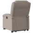 Sillón reclinable elevable tela gris