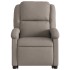 Sillón reclinable elevable tela gris