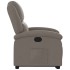 Sillón reclinable elevable tela gris