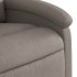 Sillón reclinable elevable tela gris
