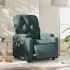 Sillón reclinable de masaje eléctrico tela verde