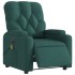 Sillón reclinable de masaje eléctrico tela verde