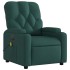 Sillón reclinable de masaje eléctrico tela verde